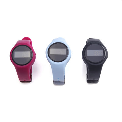Chiếc vòng tay đếm bước tùy chỉnh với dây đeo Gel Silica ABS Case Unisex