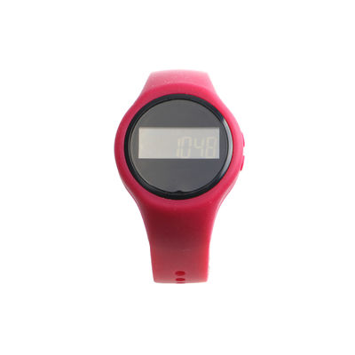 Chiếc vòng tay đếm bước tùy chỉnh với dây đeo Gel Silica ABS Case Unisex