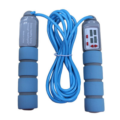 Cây nhảy thể dục 20 Kgs PVC Cây nhảy để tập thể dục với tay cầm PP OK-168 Baby Blue Color Skip Rope