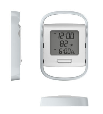 Màn hình LCD Thời trang sáng tạo Đồng hồ báo thức kỹ thuật số Với nhiệt độ trong nhà