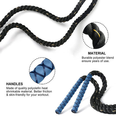 Cây nhảy tập thể dục nâng cấp dây nhảy chịu trọng lượng Polyester Nylon dây thừng dày Cải thiện tập thể dục thể chất