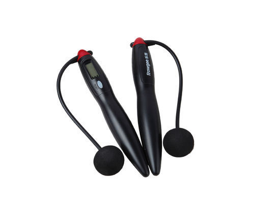 Đơn giản Đen trong nhà dây nhảy dây JS-310 với 200mm chiều dài và vòng đếm