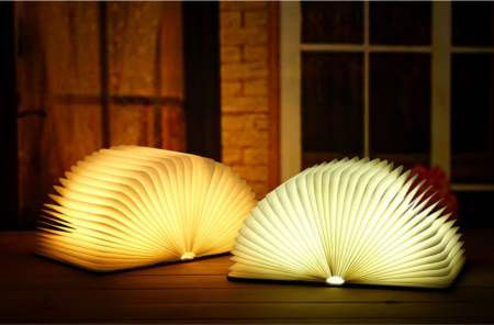 Đèn đọc sách hình dạng Đèn sách portable LED Đèn sách gấp Đèn sách với sạc USB Đèn đêm