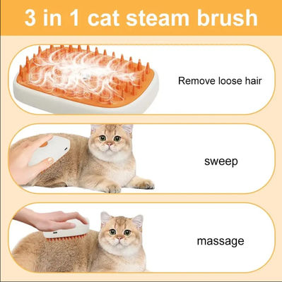 Sản phẩm bán buôn 3 trong 1 thú cưng Electric Cat Dog Steam Brush Grooming Comb With Electric Spray