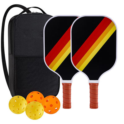 Bộ Pickleball hoàn chỉnh cho người lớn với 2 chiếc chèo bằng sợi thủy tinh 4 quả bóng ngoài trời và túi xách