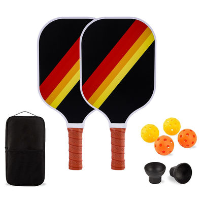 Bộ Pickleball hoàn chỉnh cho người lớn với 2 chiếc chèo bằng sợi thủy tinh 4 quả bóng ngoài trời và túi xách