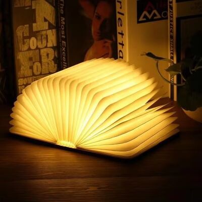 Đèn đêm Mini Led Đèn đọc sách sạc Đèn cuốn sách gấp Đèn đêm LED Đèn đêm USB