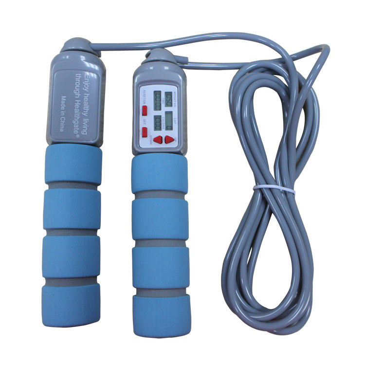 Cây nhảy thể dục 20 Kgs PVC Cây nhảy để tập thể dục với tay cầm PP OK-168 Baby Blue Color Skip Rope