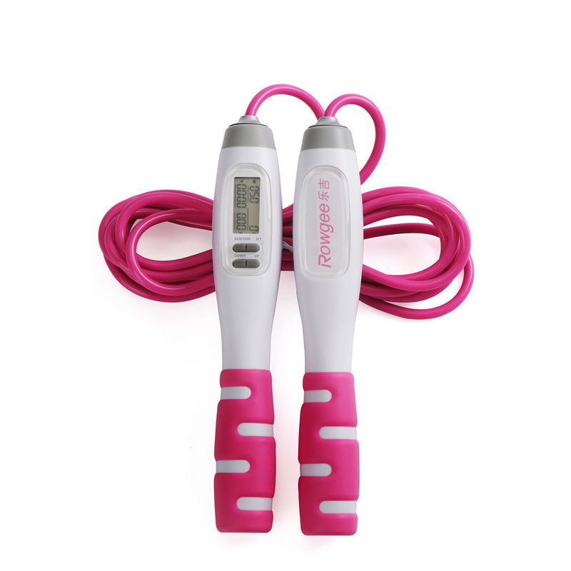 Đường dây nhảy thể dục 2.8m Turn Count Time Setting ASJ-01 Pink Fat Loss Đường dây nhảy cho thương mại trong phòng tập thể dục tại nhà