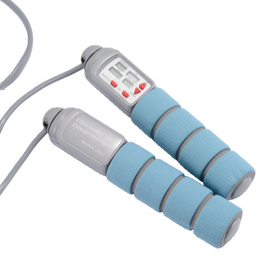 Đường nhảy kỹ thuật số được trang bị bộ đếm vòng lặp chạy bằng pin và bộ đếm thời gian tập luyện để tăng cường thể dục và xây dựng cơ bắp