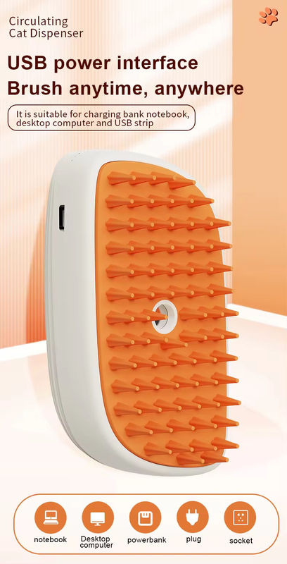 Chăm sóc thú cưng hơi nước mèo chó Massage Brush phù hợp với tất cả các loại áo khoác và chiều dài