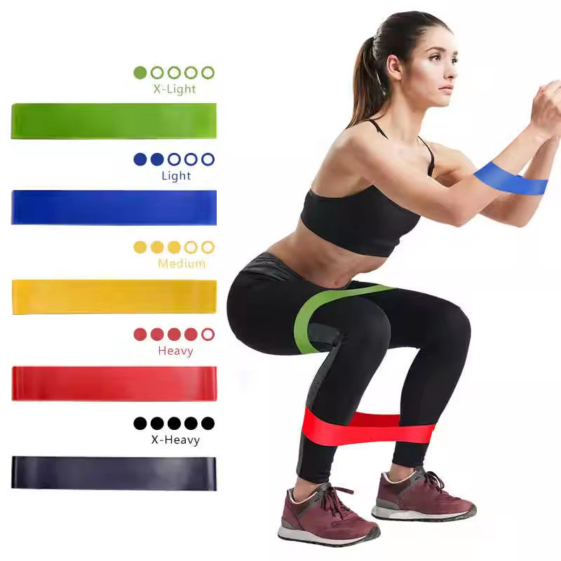 Thể thao Yoga Mini Butt Sức mạnh tùy chỉnh Latex Tập thể dục Kháng cự Fitness Loop Bands Set