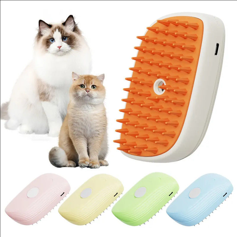3-in-1 Cat Steam Brush bán nóng cho thú cưng Chăm sóc nước Spray loại bỏ lông ánh sáng làm sạch