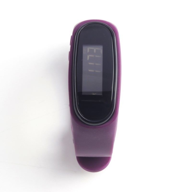 Dây dây đeo silicone Fitness 10 phút đồng hồ với tiếng ồn với số bước cân nặng được đặt trước