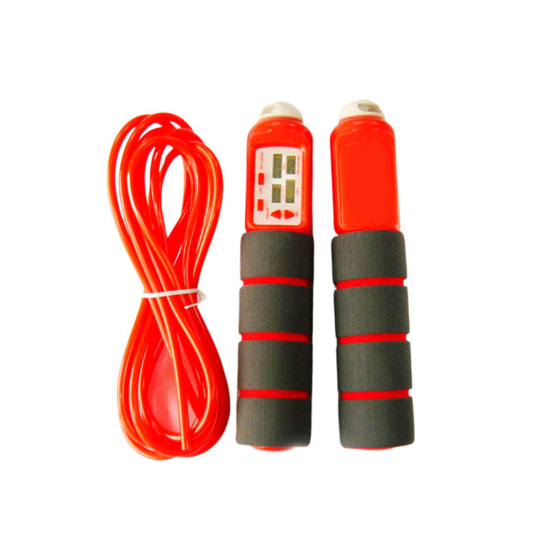 Điều chỉnh nhảy dây thừng trẻ em trẻ em nhảy dây thừng cầm gỗ dụng cụ tập thể dục thể thao với pin CR2032