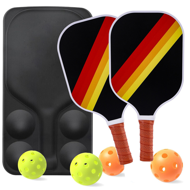 Bộ vợt pickleball sợi thủy tinh cho người lớn với 2 vợt, 4 bóng và túi đựng